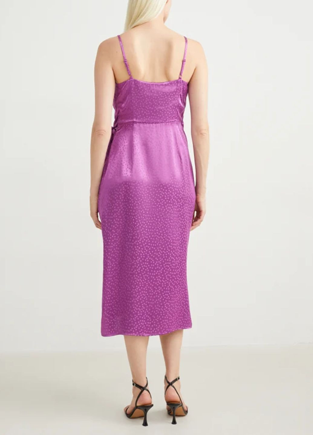 Фиолетовое повседневный платье C&A с рисунком