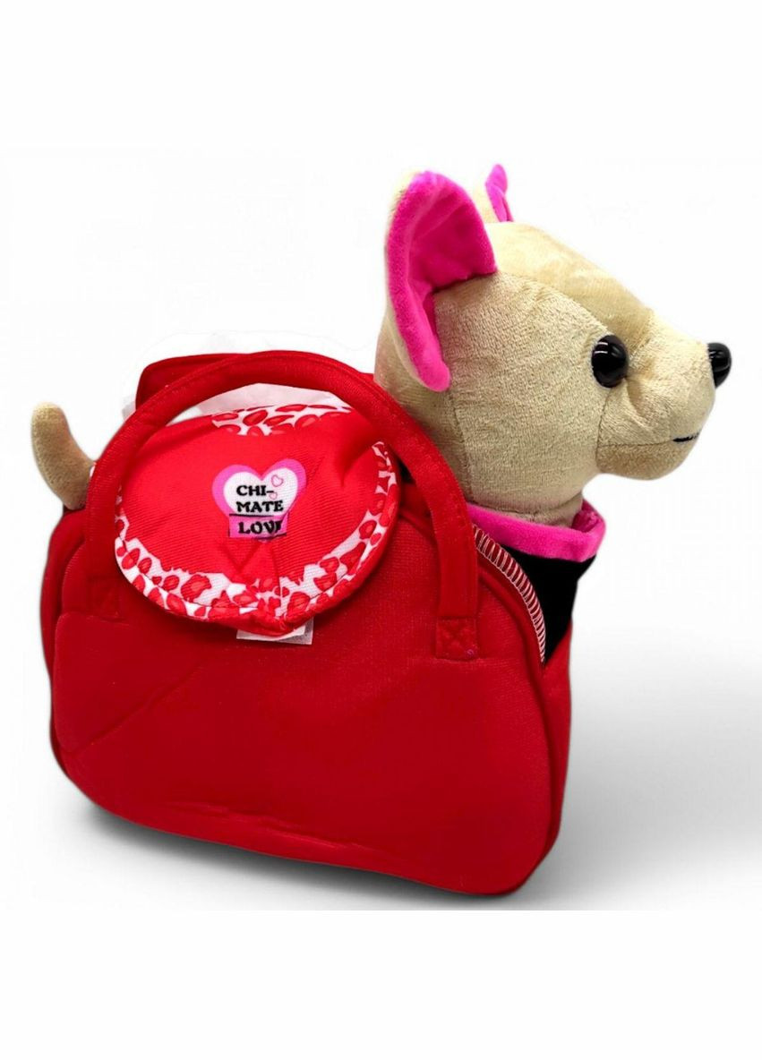 Мягкая интерактивная собачка на поводке, в сумке (бежевый), микс видов (K12810) MIC (362420015)