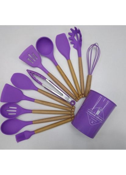 Набор кухонных предметов Kitchen Dining 12 предметов фиолетовый No Brand (300079595)