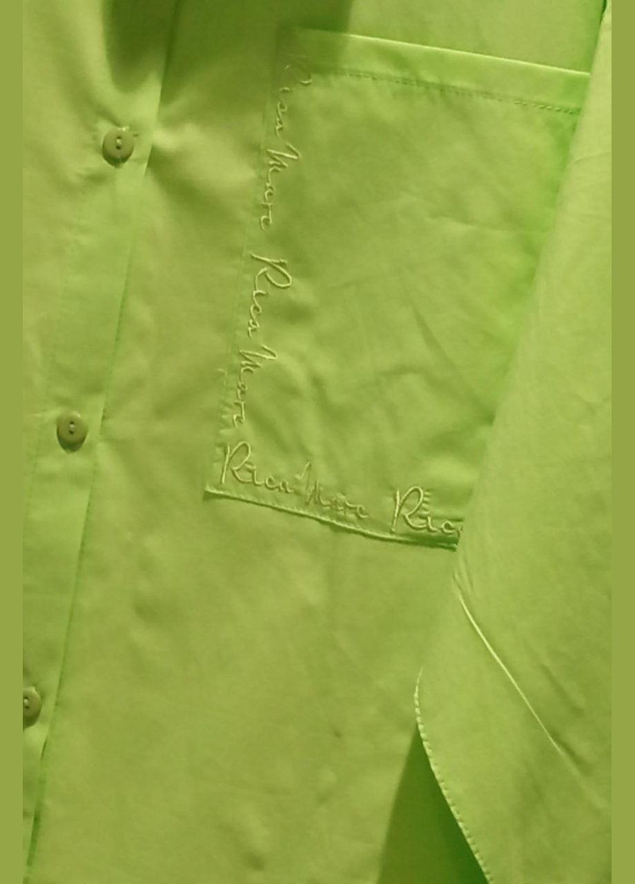 Зелена жіноча сорочка з батисту зелена mkrm4084-3 Modna KAZKA