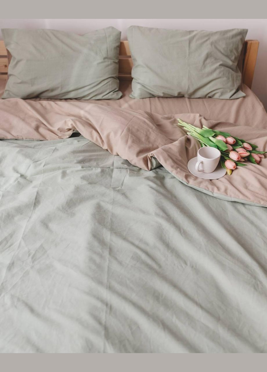 Постельное белье комплект Двуспальный 180х215 наволочка 70х70 2шт (П4К-al-var-bavovna-005-02) No Brand (316230720)