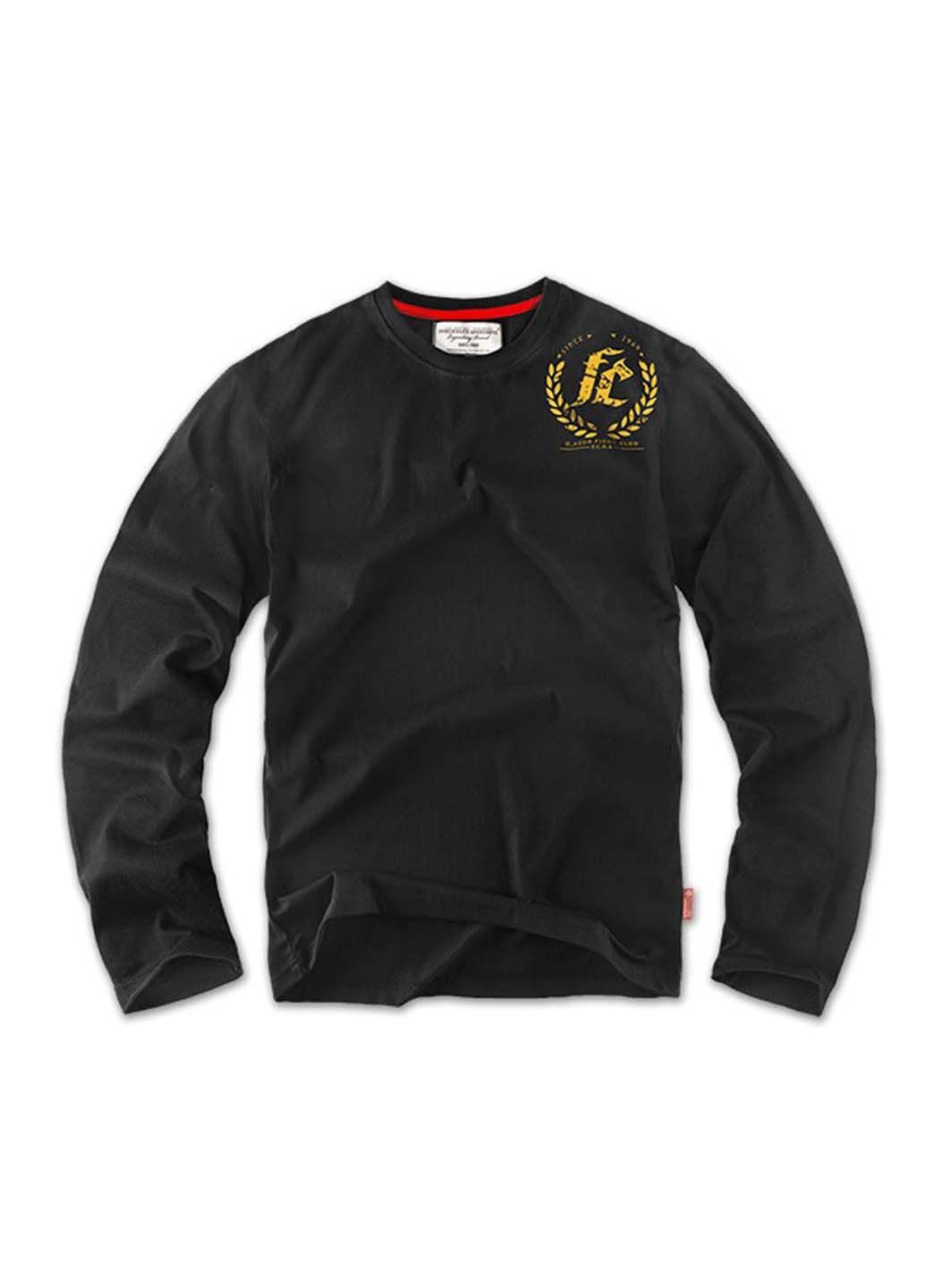 Лонгслів Dobermans Aggressive чорний кежуали бавовна