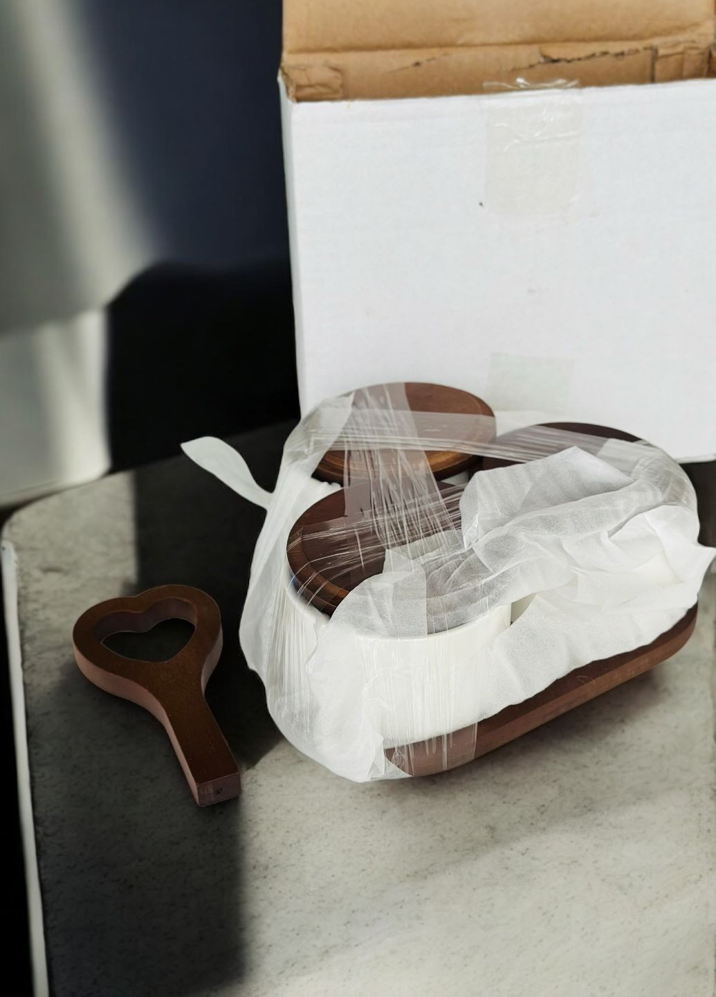 Набор емкостей на подставке для сыпучих 3шт No Brand (331303486)