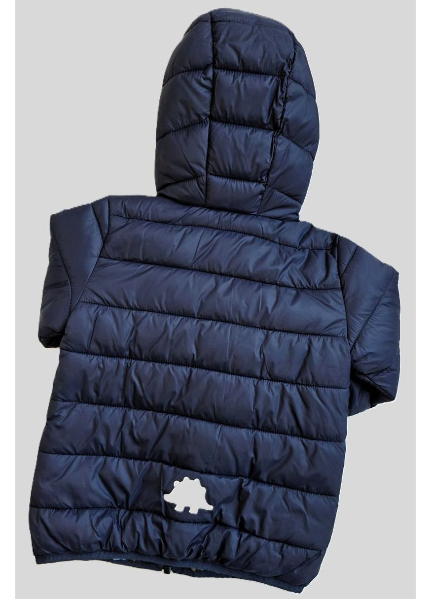 Темно-синяя демисезонная куртка демисезонная с капюшоном для мальчиков Lupilu Куртка