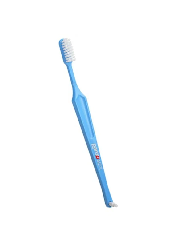 Зубна щітка M27L середньої жорсткості Блакитна (7610458007389-blue) Paro Swiss (397420371)