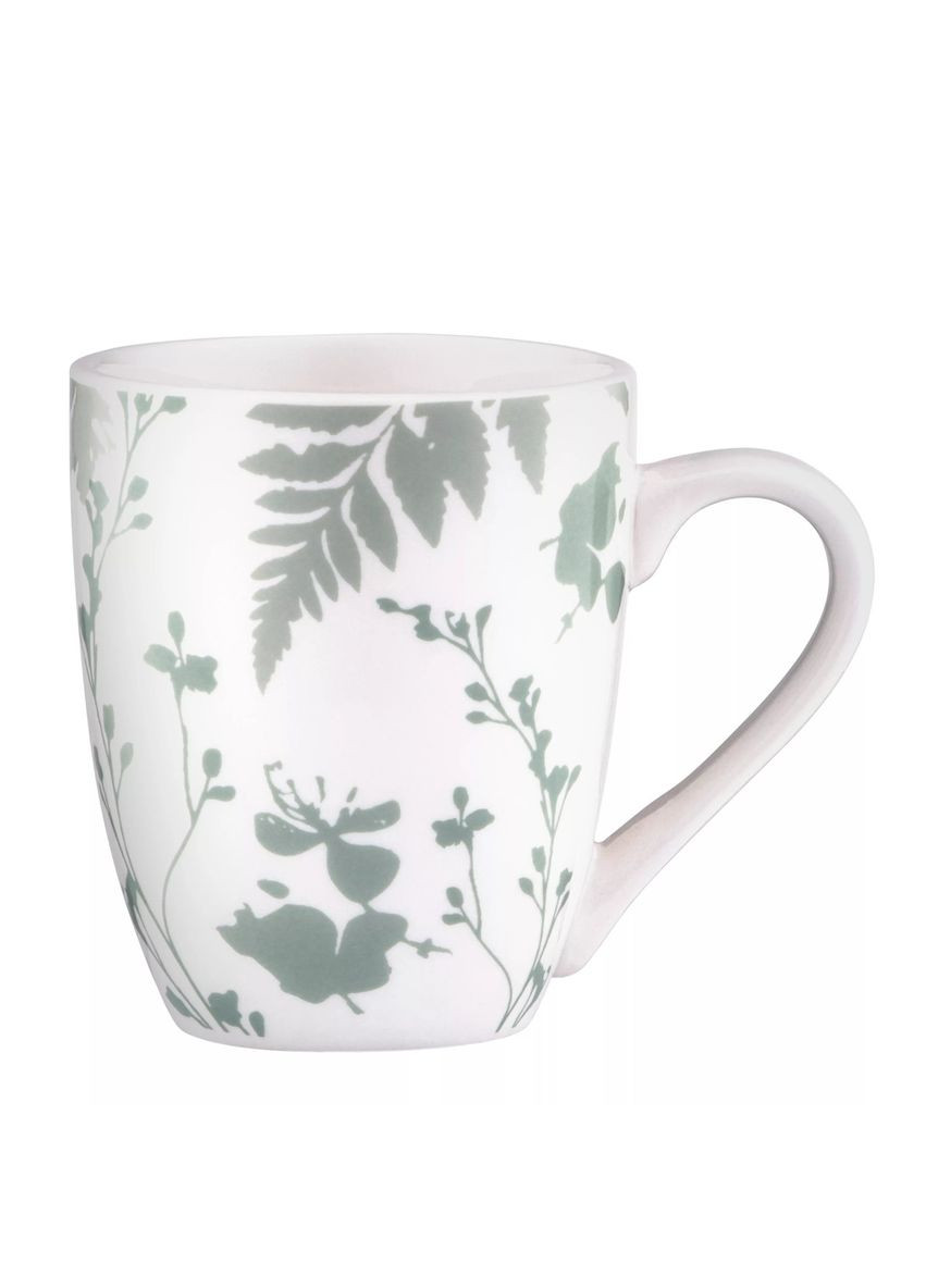 Чашка Capri AR0432CWG 320 мл белая с зеленым Ardesto (325470851)