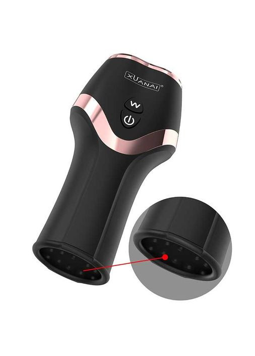 Чоловічий автоматичний мастурбатор із вібрацією "Xuanai" 12 режимів - Чорний Drive No Brand (327875478)