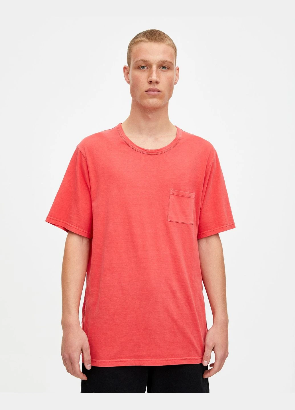 Світло-червона футболка,світло-червоний, Pull & Bear