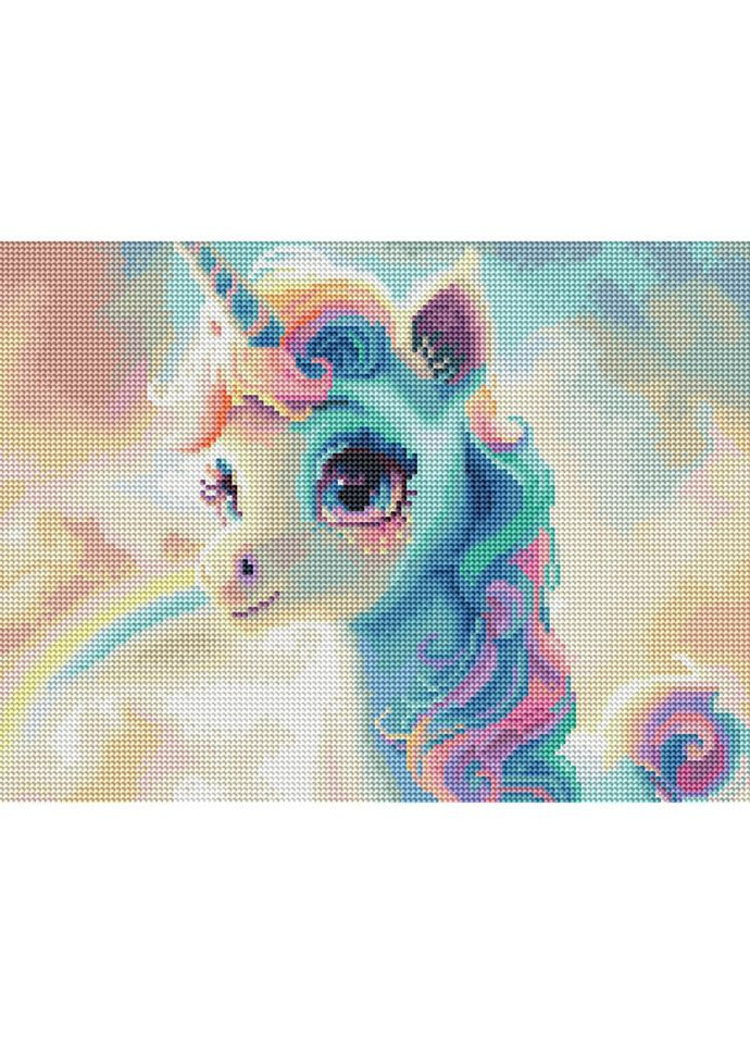 Алмазна мозаїка "Кольоровий єдиноріг" RDBS7008, Brushme (366871027)