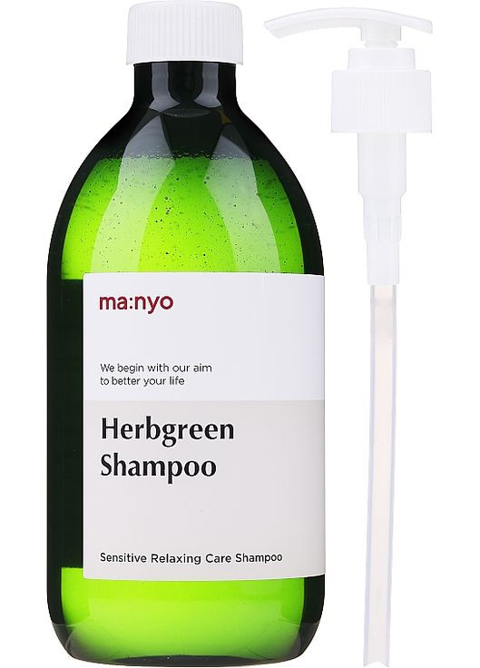 Шампунь для волос с экстрактом трав Factory Herb Green Moisturizing Hair Shampoo 510ml 817878 Manyo (368622262)