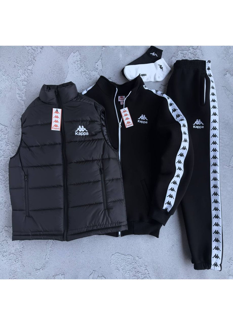 Комплект с лампасами (жилет-кофта-штаны 2 пары носков в подарок!) No Brand (369958211)