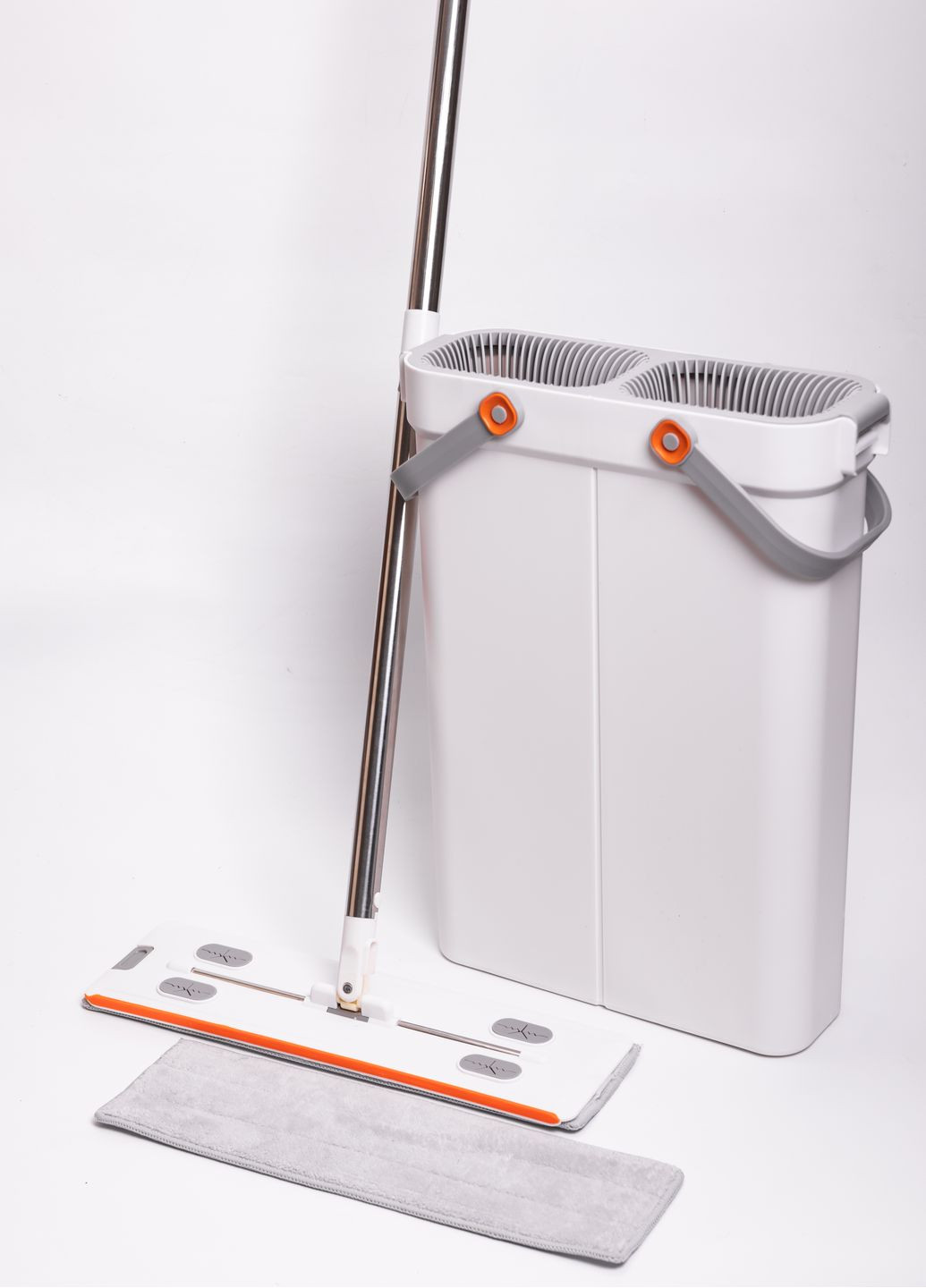 Комплект для прибирання швабра+відро з 2 відсіками Household Cleaning Products HP-35015-18 No Brand (361893175)