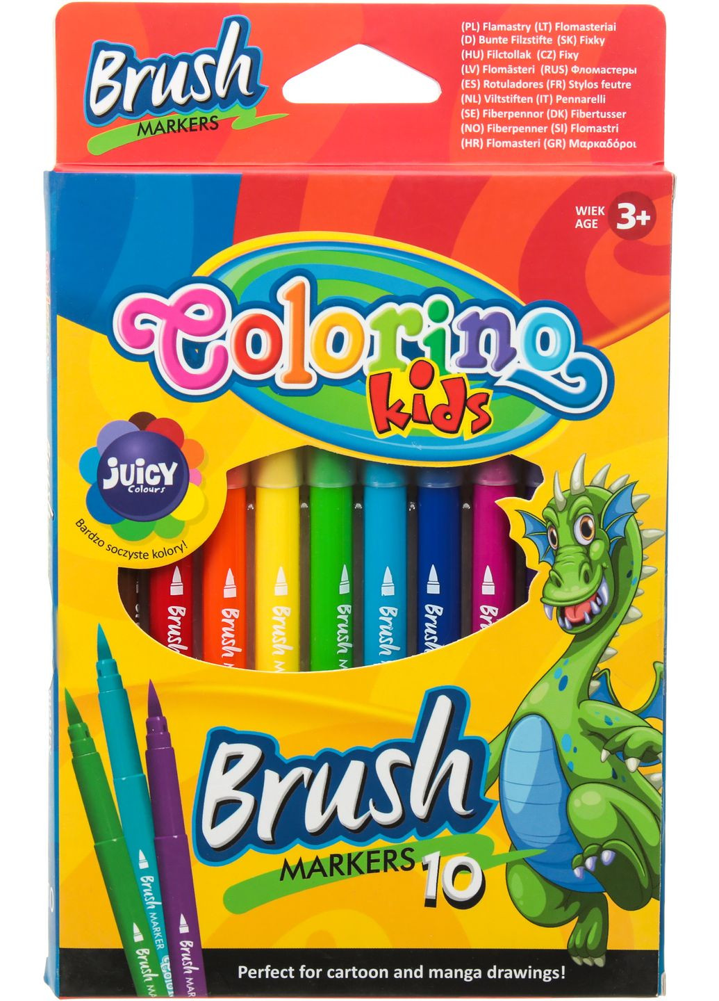 Фломастеры Brush, 10 цветов Colorino 65610PTR (335973990)