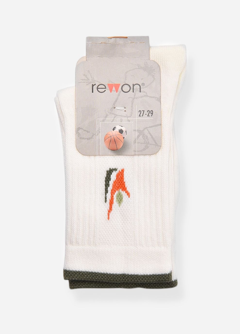 Носки детские демисезонные белого цвета Let's Shop (322989083)