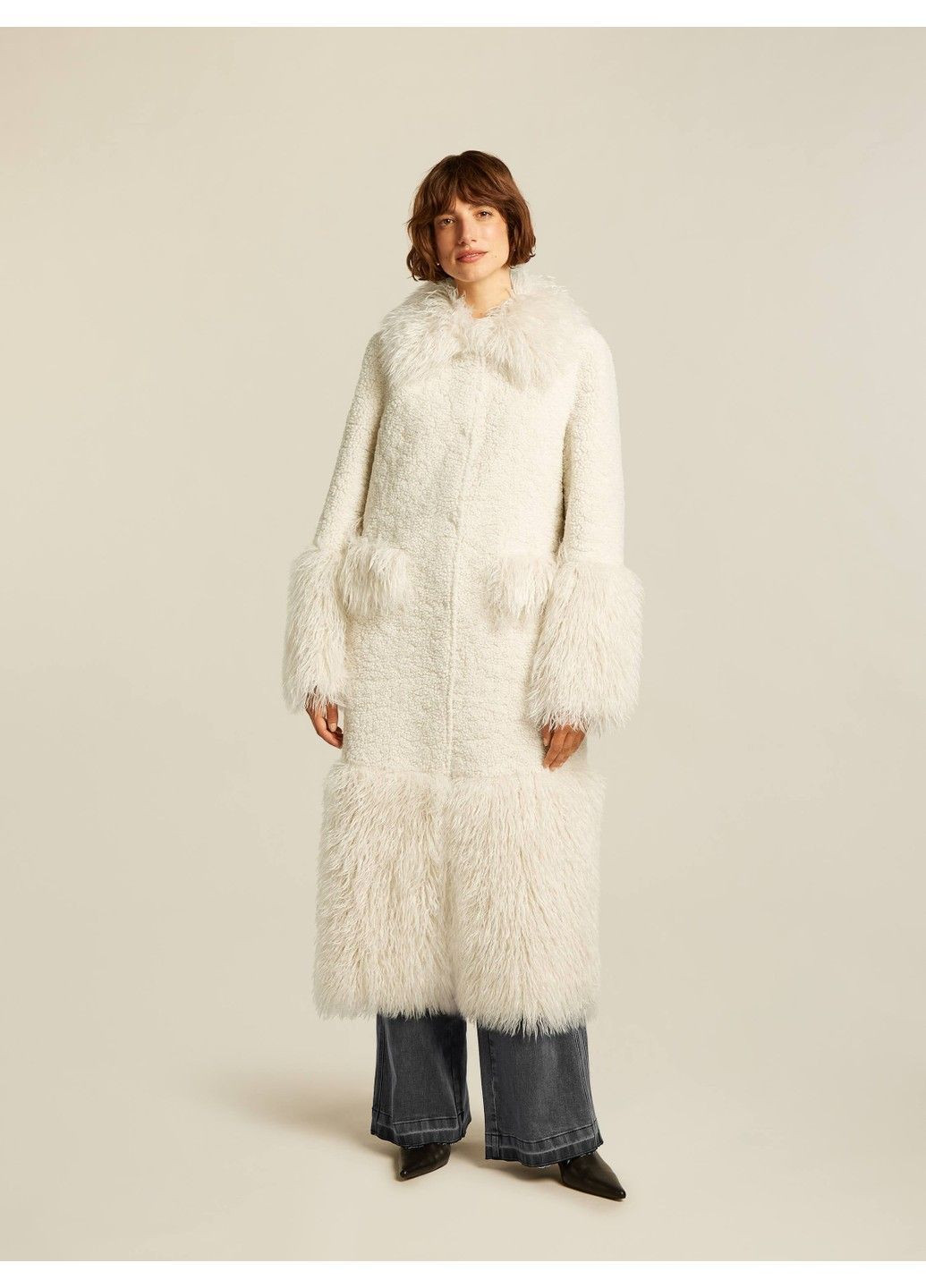 Белое демисезонное Женское пальто Белый Beaumont