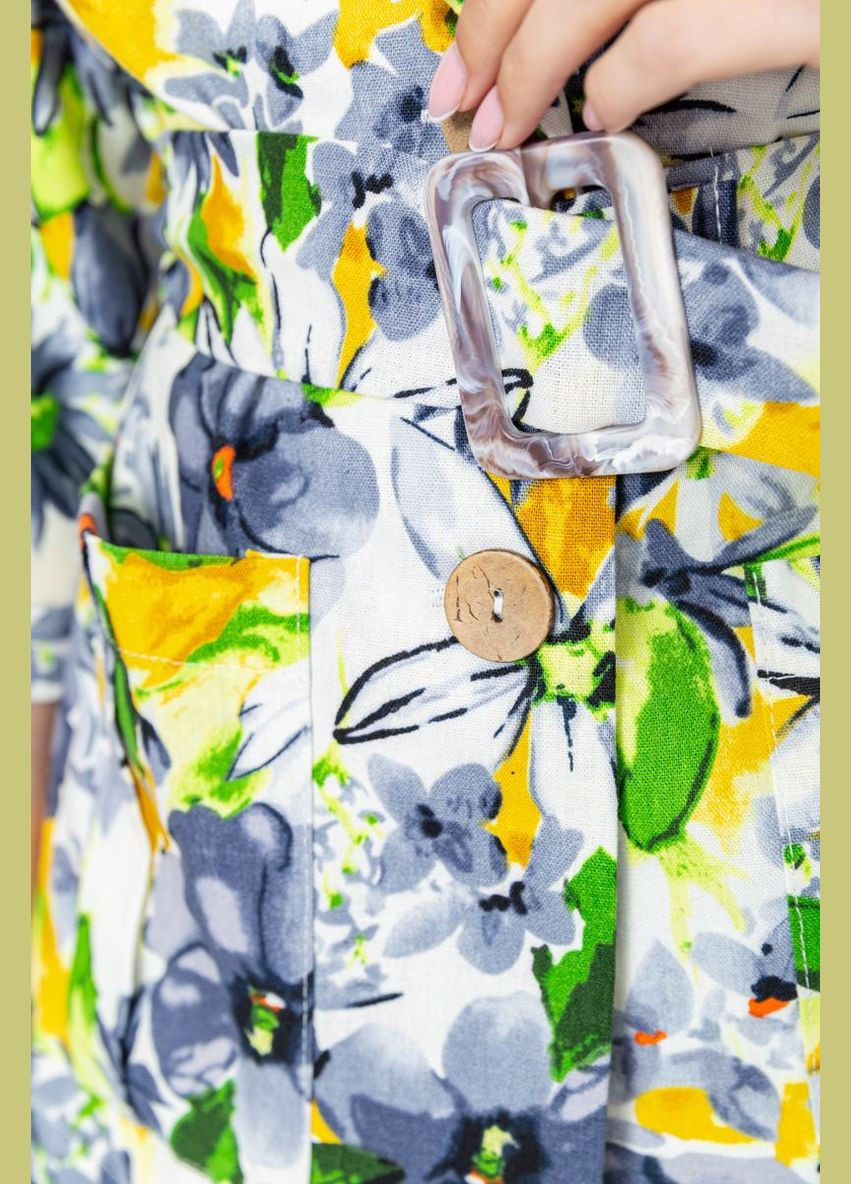 Костюм женский с цветочным принтом, цвет серо-желтый, 115R0451 Kamomile (318081692)