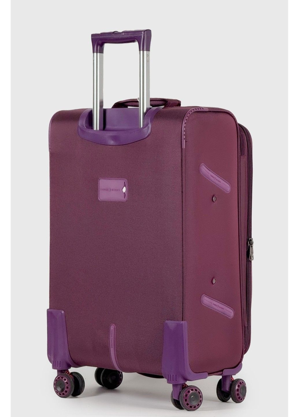 Середня тканинна валіза 6016-2-PR Three Birds (325985616)