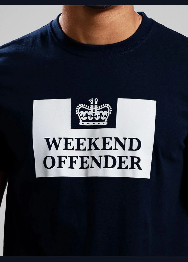 Темно-синяя футболка mcmoney silvertime/navy Weekend Offender