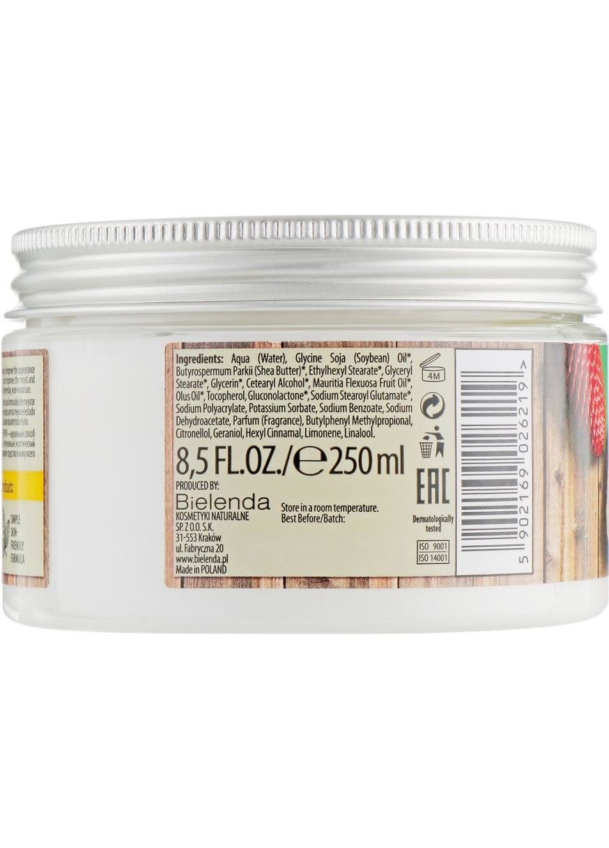 Масло для тіла "Буріті" Vegan Friendly Body Butter Buriti 250ml (403811-31567720) Bielenda (368649664)