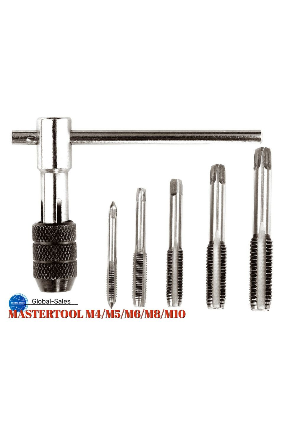 Набір мітчиків із тримачем Mastertool 6 од. (15-1406) Master Tool (349818680)