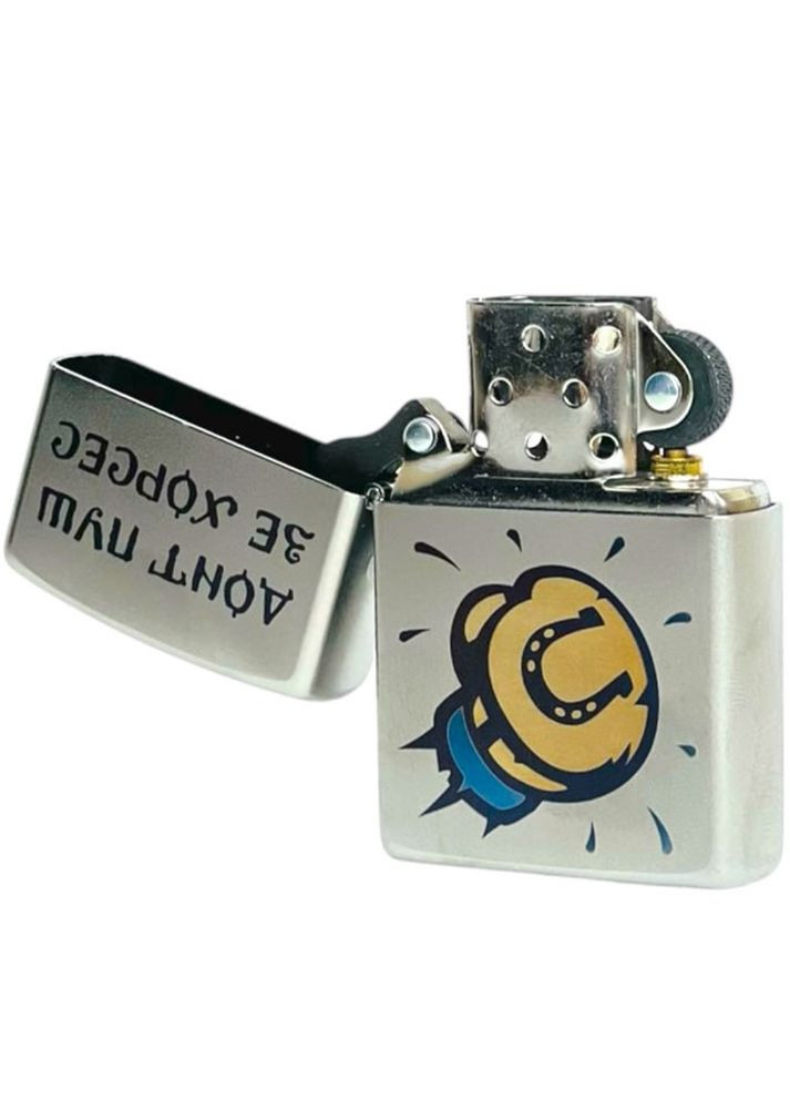 Зажигалка 205 dont push the kons CLASSIC satin chrome Zippo (350879403)