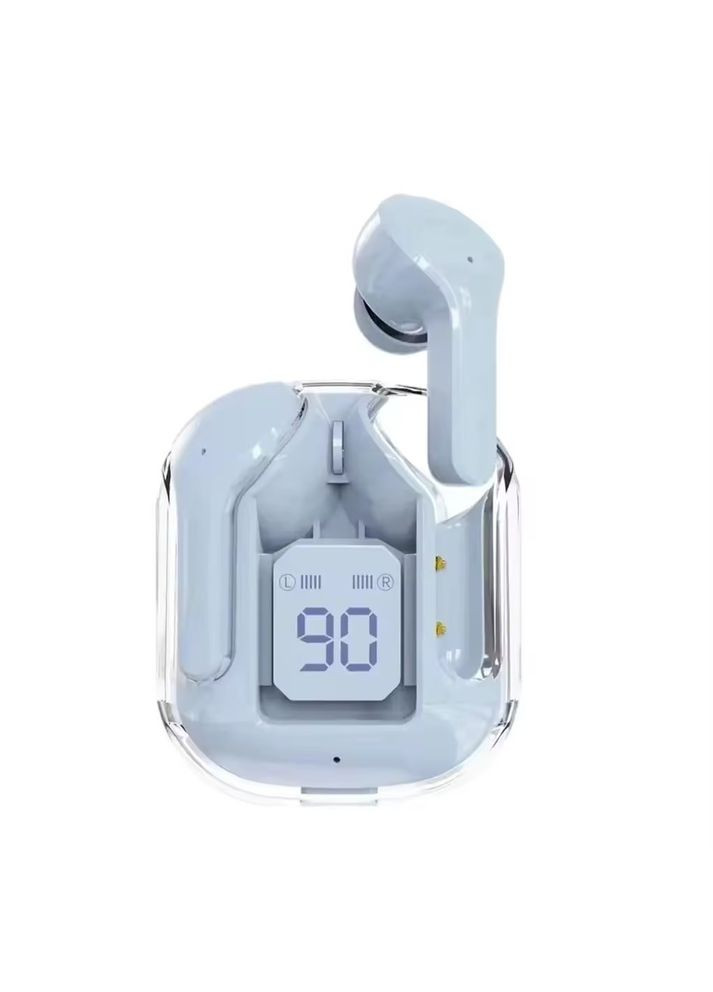 T2 TWS Бездротові Bluetooth-навушники з цифровим дисплеєм і Hi-Fi звуком. Сині No Brand (344547757)