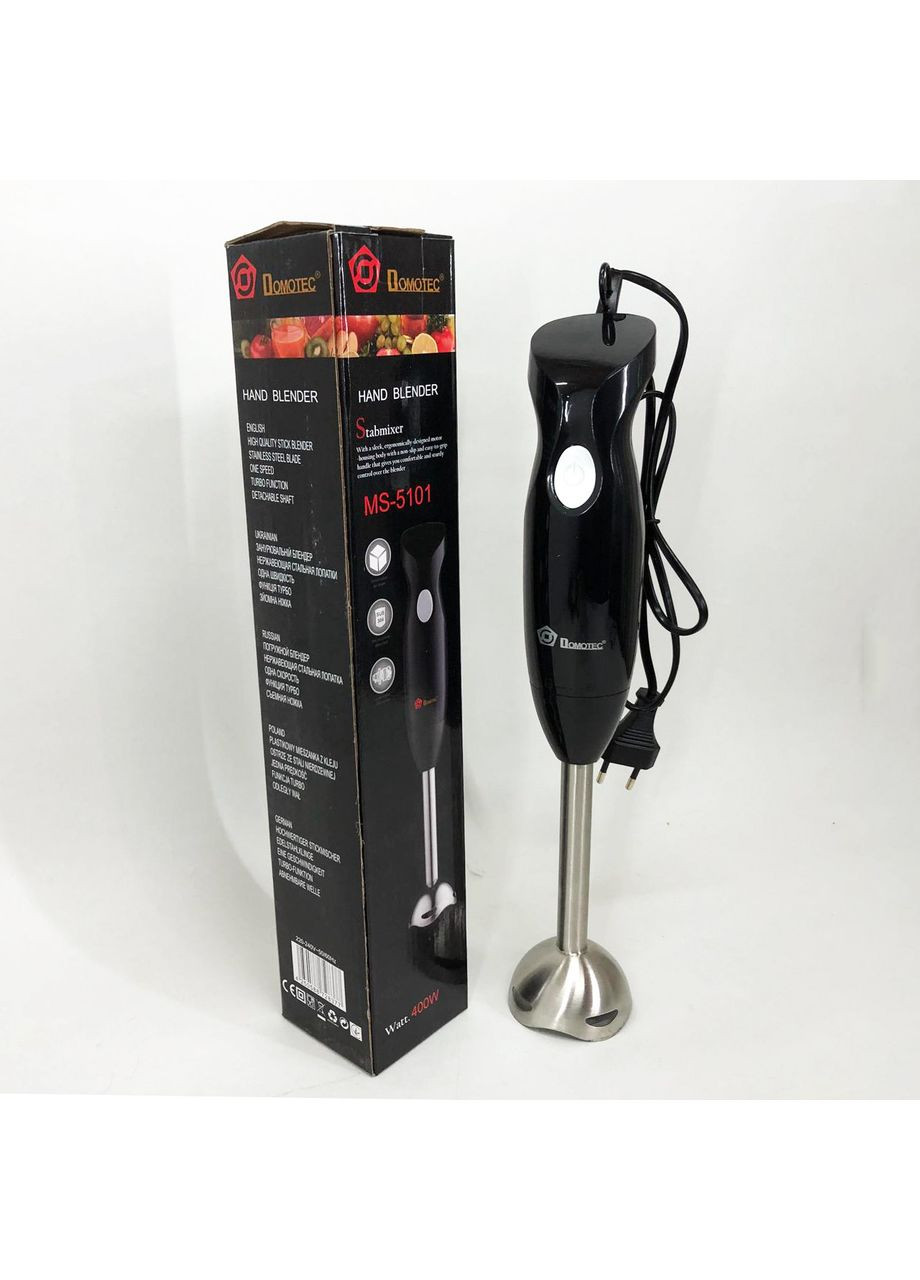 Блендер занурювальний електричний для дому MS-5101 350 Вт, AG-395 Блендер подрібнювач Domotec (352770630)