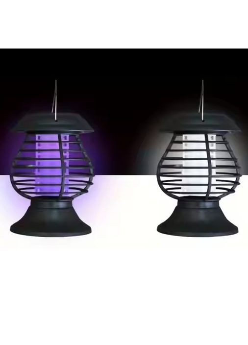 Садовый антимоскитный светильник на солнечной батарее уличный фонарь 2 в 1 с ультрафиолетовой подсветкой защита от насекомых No Brand (361161790)