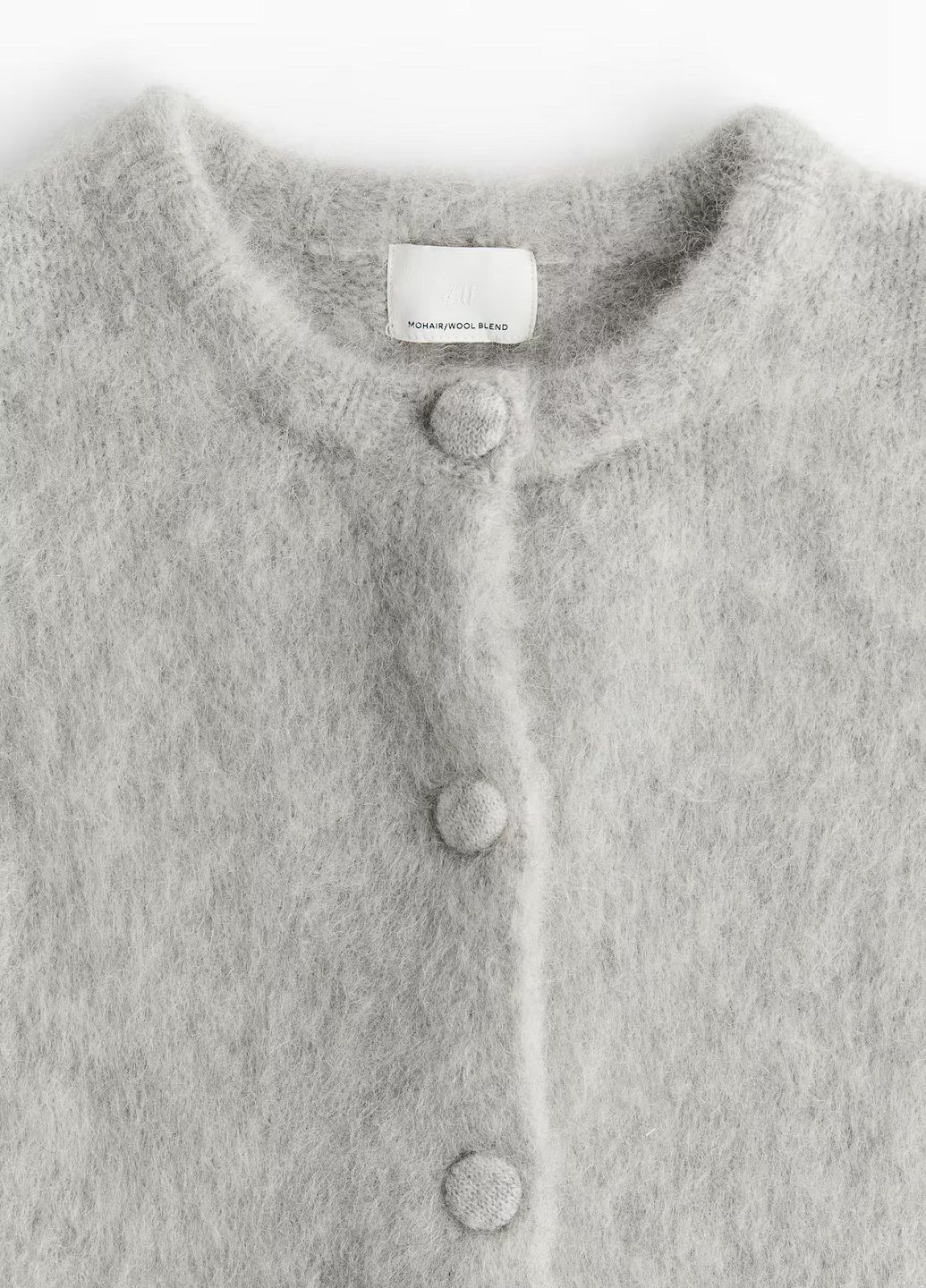 Светло-серый демисезонный кардиган H&M