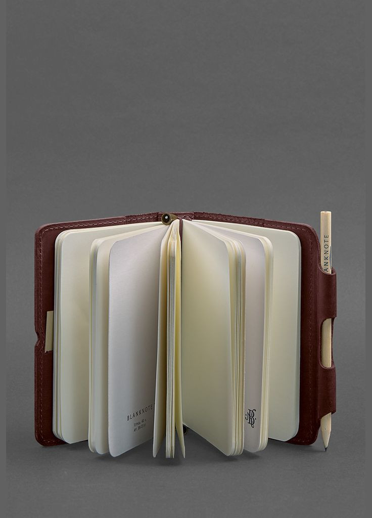 Шкіряний блокнот (Софт-бук) 3.0 бордовий Crazy Horse (A-026958) BlankNote (328961626)