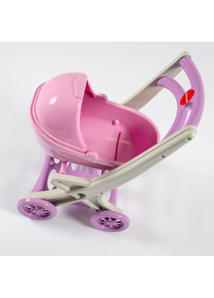 Візок для ляльки з люлькою сіро-рожевий (0121/04) Doloni (365590306)