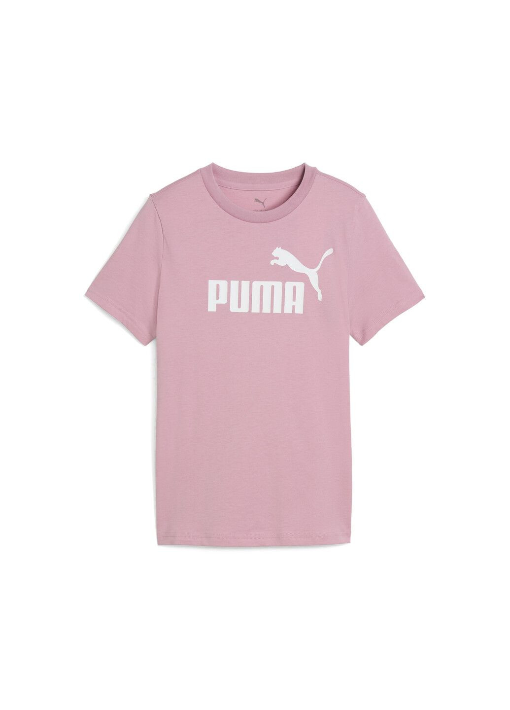 Розовая демисезонная детская футболка ess no. 1 logo tee youth Puma