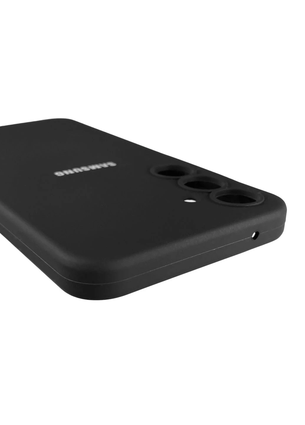 Чохол для Galaxy A55 5G (SM-A556B) люкс якості з логотипом на самсунг а55 чорний Samsung (366020830)