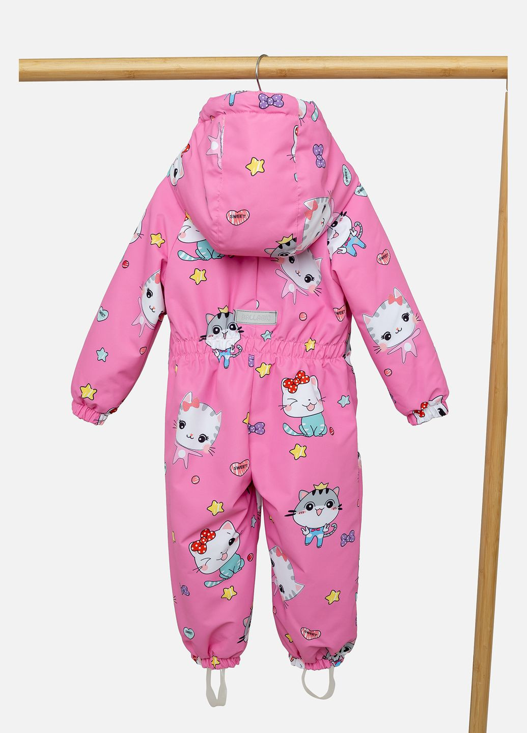 Комбінезон утеплений для дівчинки колір рожевий CB-00242553 BALLABIO (314910823)