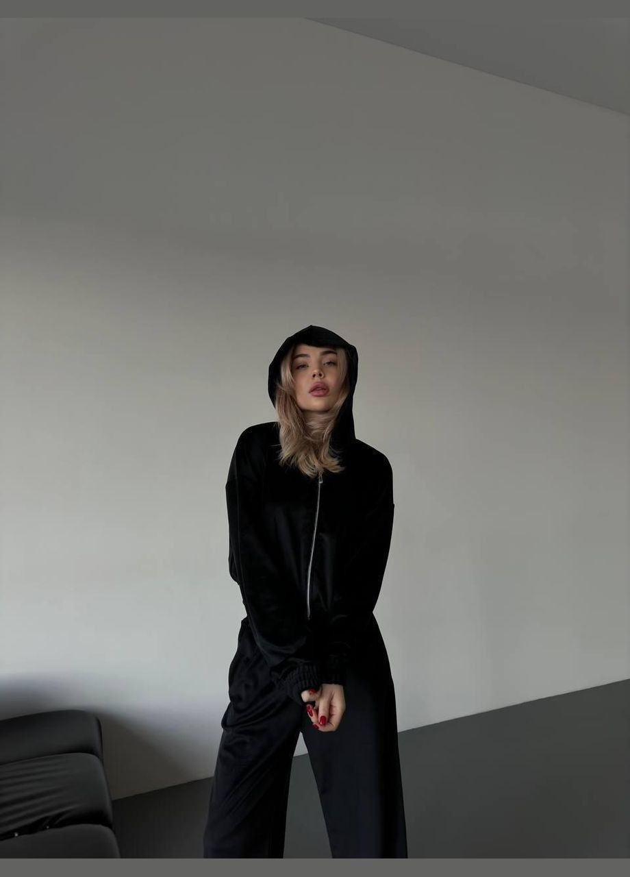 Костюм жіночій - велюровий, коротка кофта та широкі штани JUGO MODNIKA № 054 (299150208)