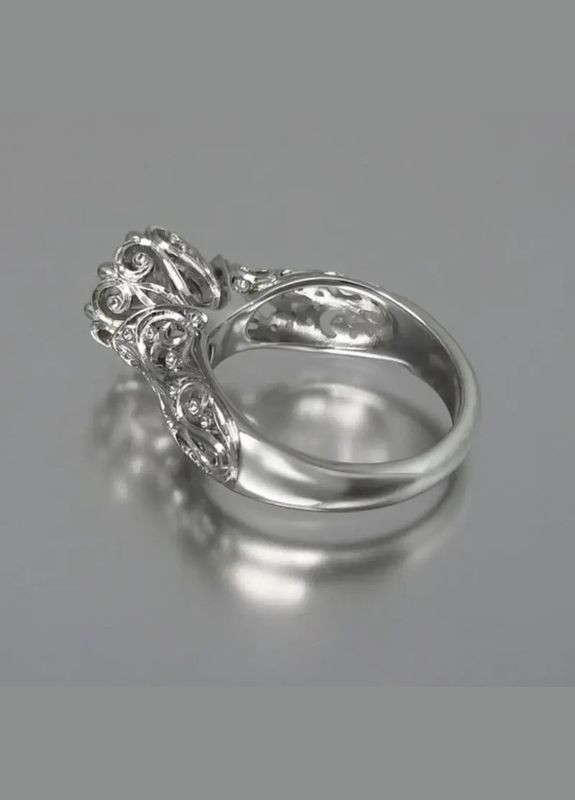 Вінтажна бохо каблучка, срібляста, з кубічним цирконієм, обручка, 19 розмір Liresmina Jewelry (316715808)