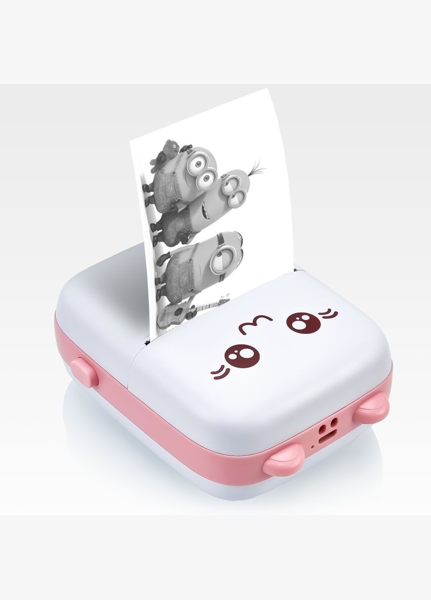 Портативный термопринтер Mini printer Pink JETIX (336213703)