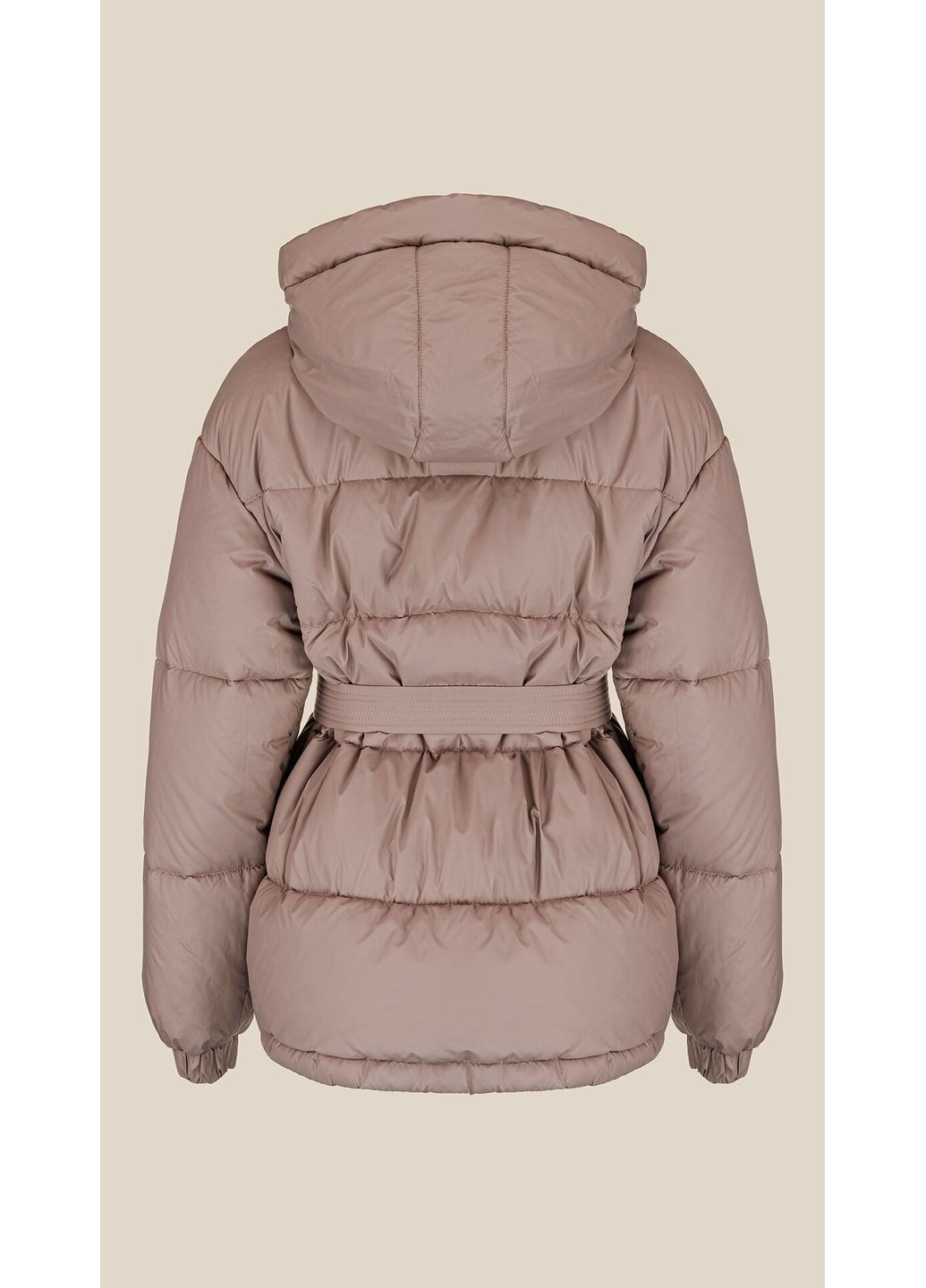 Бежева зимня куртка однотонна жіноча wbc02420 shop (2888000014344) LAWA