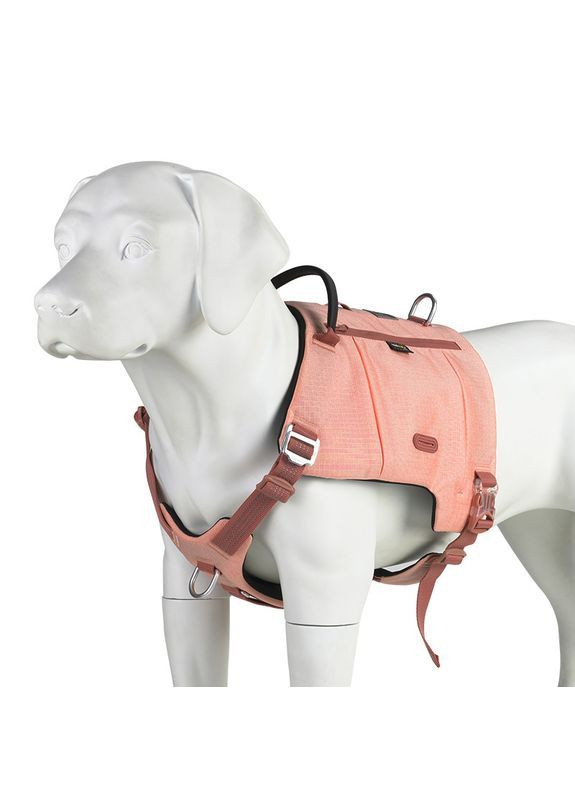 Шлейка для собак TLB2251 светоотражающая, из водонепроницаемой ткани Cordura, регулируемая, Розовый, L Truelove (373444111)