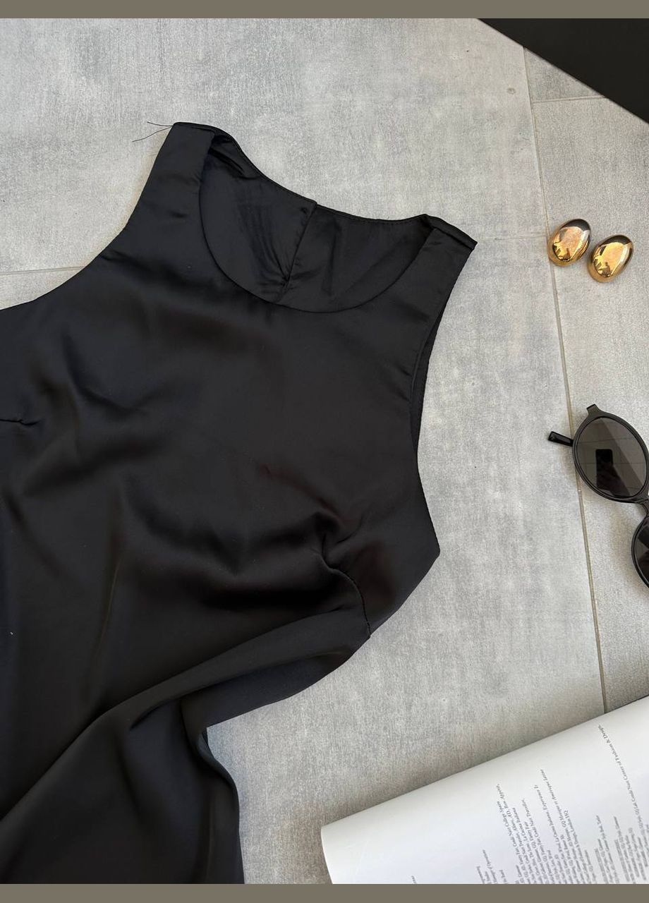 Чорна святковий, карнавальний, вечірня сукня з шовку армані — нова колекція! з відкритими плечима queensleep_7km