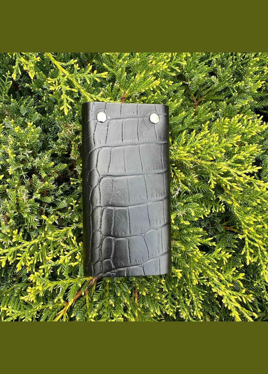 Шкіряна ключниця під рептилію, тримач для ключів ключник із натуральної шкіри No Brand (334729675)