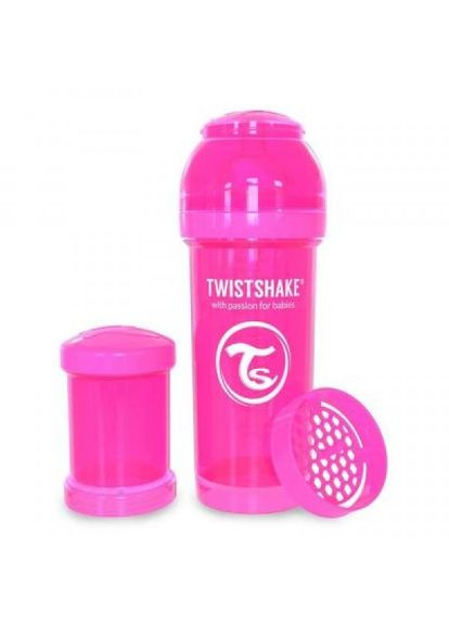 Пляшечка для годування антиколькова 260 мл, рожева (24852) Twistshake антиколиковая 260 мл, розовая (268146895)