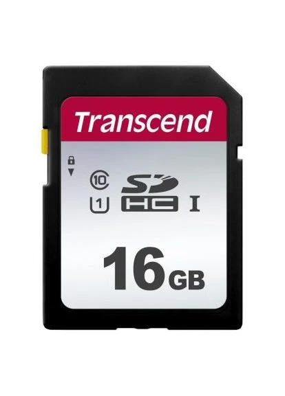 Карта пам'яті 16GB SDHC class 10 UHS-I U1 (TS16GSDC300S) Transcend (391118992)