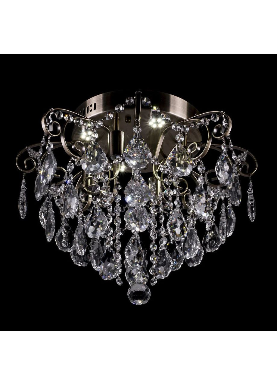 Кришталева люстра класична на 4 лампочки E1137/4+4/AB No Brand (352229468)