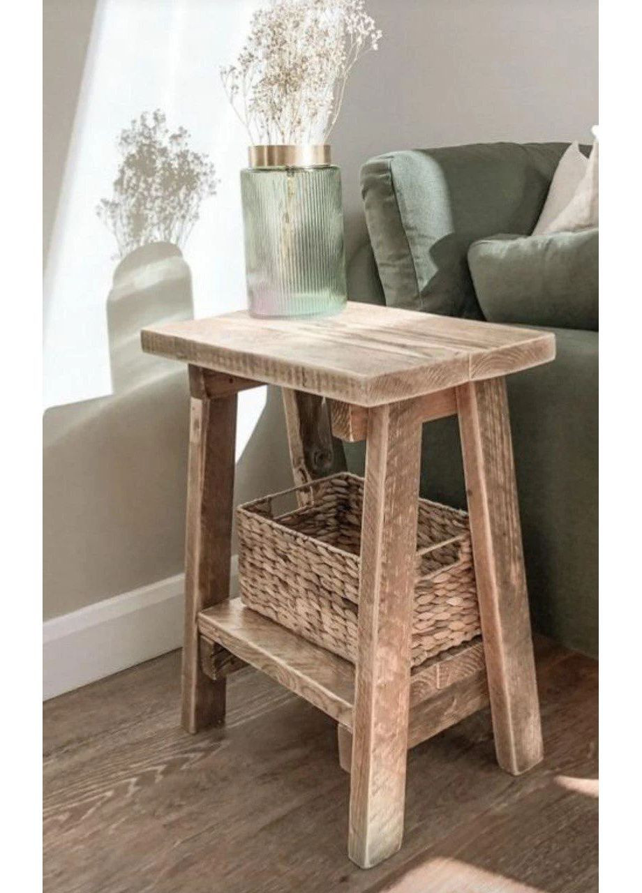 Журнальний стіл дерев'яний приліжковий Ясен Belif (367088862)