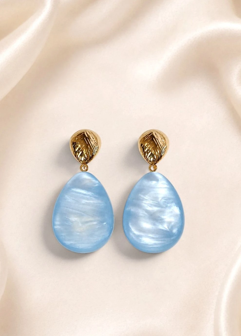Серьги di classe Sorrento Azzurro з перламутровим ефектом (398958242)