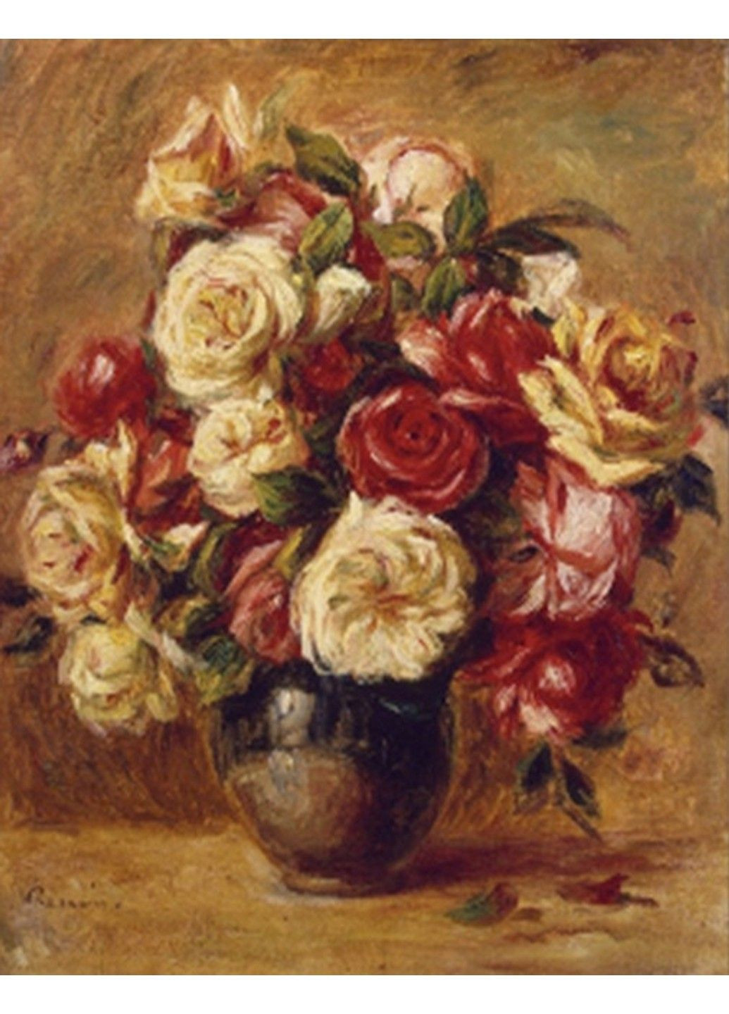 Набор Алмазная мозаика вышивка Букет из роз Пьер Огюст Ренуар подрамнике 40х50 189674 No Brand (332208636)