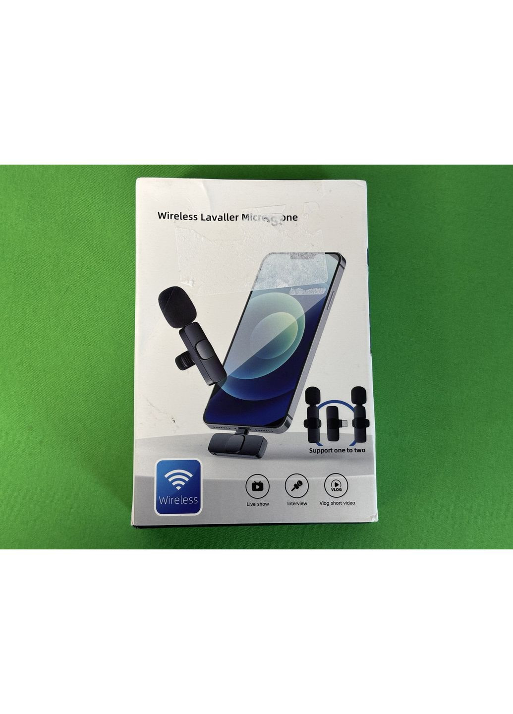 Микрофоны петличные 2 шт Lavalier безпроводные USB Type-C или Lightning No Brand (351371619)