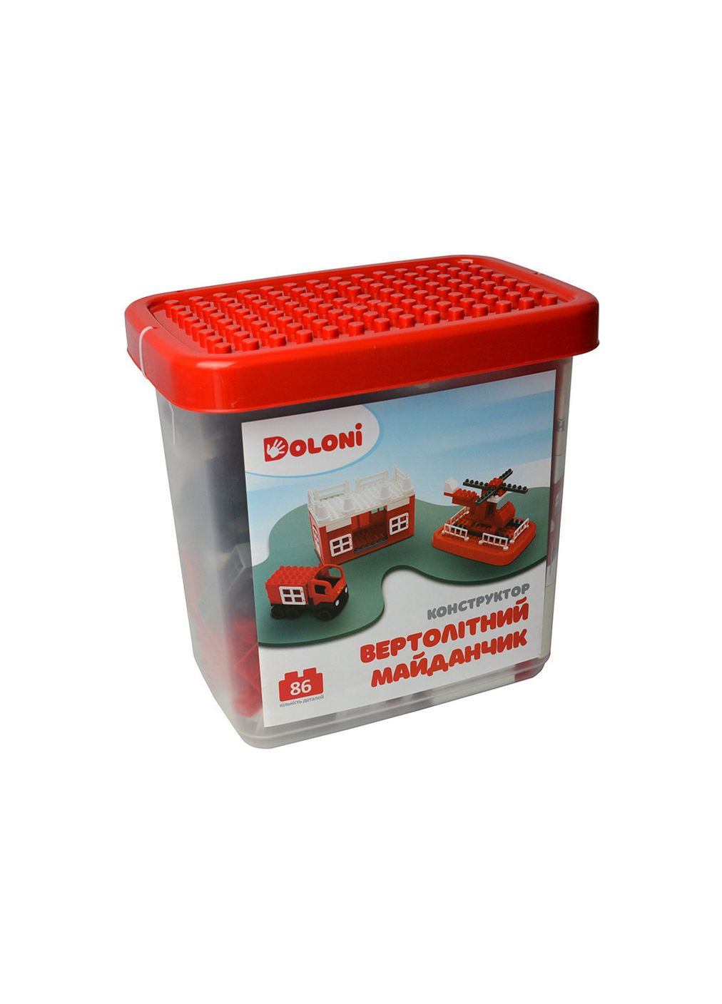 Конструктор "Вертолітний Майданчик" 86 деталей у пластиковому боксі 013888/31 Doloni (301990283)