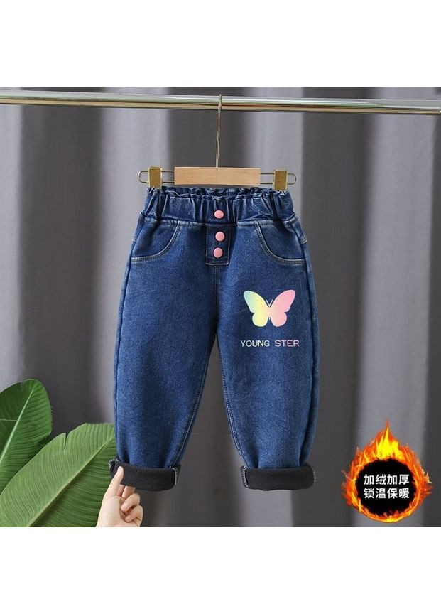 Синие зимние брюки No Brand